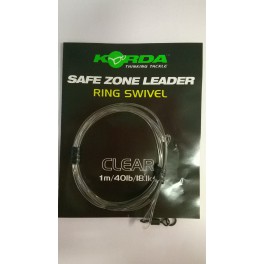 Korda Kamo Leader Ring Swivel 40lb Clear
