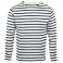 MARINIERE PECHEUR FEMME MANCHES LONGUES  BLANC/MARINE T.L