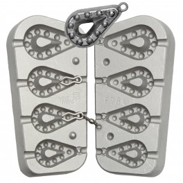 MOULE A PLOMBS MONTRE TROUEE GRIP 40-50-60-90 GRS A9 - MOU078 MOULE A PLOMBS MONTRE TROUEE GRIP 40-50-60-90 GRS A9 - MOU078