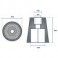 ANODE EMBOUT CONIQUE RADICE 6 PANS 30 MM ---NDD