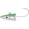 2 têtes plombées Fiiish Off Shore - 15g – Kaki  pour crazy sand eel 120