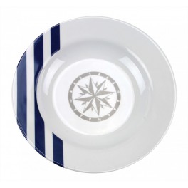 6 ASSIETTES MARINA CREUSSE RONDES 22,5 CM - MELAMINE INCASSABLE 6 ASSIETTES MARINA CREUSSE RONDES 22,5 CM - MELAMINE INCASSABLE