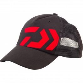 CASQUETTE DAIWA TRUCKER NOIRE LOGO ROUGE