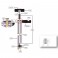 LOT DE 2 PLAQUES DE SERRAGE POUR POMPE A VERS SLIM P3JSL- ALVEY