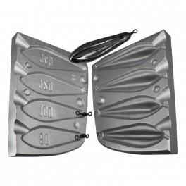 MOULE A PLOMBS TRILOBE 80-100-120-140 GRS B6 - MOU024 MOULE A PLOMBS TRILOBE 80-100-120-140 GRS B6 - MOU024