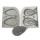 MOULE A PLOMBS MEDAILLON CARPE 60-90 GRS  A9 - MOU061