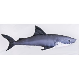 COUSSIN PELUCHE POISSON GRAND REQUIN BLANC 120 CM COUSSIN PELUCHE POISSON GRAND REQUIN BLANC 120 CM