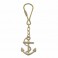Porte clé laiton - Ancre marine