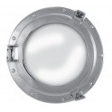 Miroir Hublot en laiton nickele diamètre 28x18 cm