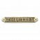 Plaque en laiton - TOILETTES - 3,5x21,5cm