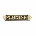 Plaque en laiton - CUISINE - 16x3,5cm