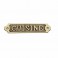 Plaque en laiton - CUISINE - 16x3,5cm