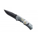 COUTEAU HERBERTZ TOUT INOX MANCHE 12CM DECOR AIGLE