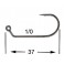 HAMECON VMC JIG ROND 7161BN X10 1/0 sachet de 10