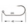 HAMECON VMC JIG ROND 7161 TI  2/0 boite de 50