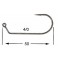 HAMECON VMC JIG ROND 7161 TI  4/0 boite de 50