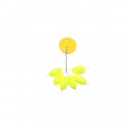 PERLES FLOTTANTES TRONIXPRO OVALES 11X5.6 MM JAUNES