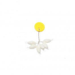 PERLES FLOTTANTES TRONIXPRO OVALES 11X5.6 MM BLANCHES
