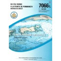CARTE MARINE SHOM 7066L PLIEE de ile vierge à la pointe de penmarc'h