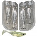 MOULE A LEURRE SOUPLE ALU shad 80-100mm - MOU516 - plastique liquide