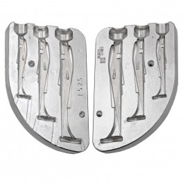 MOULE A LEURRE SOUPLE ALU shad 60-80-100mm - MOU525 - plastique liquide