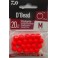 PERLE DAIWA RONDE FLOTTANTE ORANGE FLUO M DIAM 10MM - 20pcs