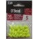 PERLE DAIWA OVALE FLOTTANTE JAUNE PHOSPHO 7X14MM