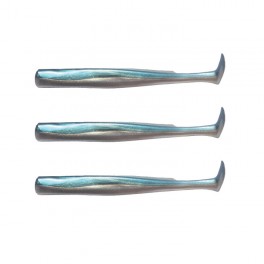 LEURRES FIIISH CRAZY PADDLE TAIL 150 - 3 corps Bleu Nacré  PEARL BLUE - FIIISH 