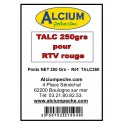 Pot de Talc de 250 grs pour moule à plombs en RTV rouge TALC250