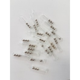 Sachet de 20 Rattle en verre - 5x25 mm TAILLE 3