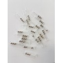 Sachet de 20 Rattle en verre - 4x25 mm TAILLE 2