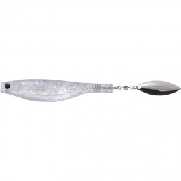 LEURRE HYPERLASTICS DARTSPIN 5 1/2 SEE THROUGH BLUE - SLIVER (3 3/4 + blade 3.5 LEURRE HYPERLASTICS DARTSPIN 5 1/2 SEE THROUGH BLUE - SLIVER (3 3/4 + blade 3.5