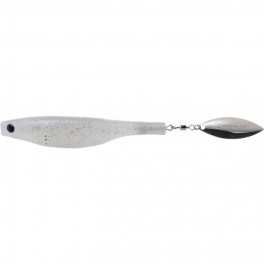 LEURRE HYPERLASTICS DARTSPIN 5 1/2 PEARLY SILVER -SILVER (3 3/4 + blade 3.5) no LEURRE HYPERLASTICS DARTSPIN 5 1/2 PEARLY SILVER -SILVER (3 3/4 + blade 3.5) no