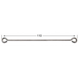 Lot attache tige bouclée INOX 100 mm par 50pcs -MOU7230-2 Lot attache tige bouclée INOX 100 mm par 50pcs -MOU7230-2