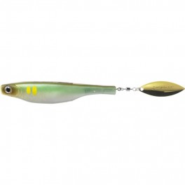 LEURRE HYPERLASTICS DARTSPIN PRO JIG HEAD 3 1/2 AYU - GOLD monté