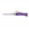 Couteau OPINEL VIOLET N7 Virobloc BAROUDEUR, lame inox de 8 c, manche