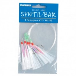 BAS DE LIGNE  FLASHMER PLUMES  SYNTIL BAR 1/0 5HAM