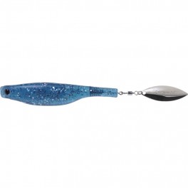 LEURRE HYPERLASTICS DARTSPIN 7 SEE THROUGH BLUE - SILVER non monté LEURRE HYPERLASTICS DARTSPIN 7 SEE THROUGH BLUE - SILVER non monté