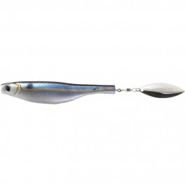 LEURRE HYPERLASTICS DARTSPIN PRO FOOTBALL JIG 4 1/2 BLUE BACK - SILVER monté LEURRE HYPERLASTICS DARTSPIN PRO FOOTBALL JIG 4 1/2 BLUE BACK - SILVER monté