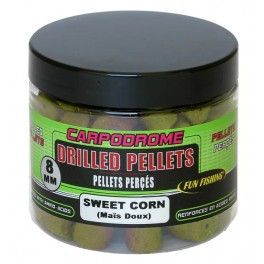 Pellets Percés DRILLED - 80gr - 8mm -  Sweet Corn FUN FISHING