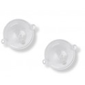 POCHETTE 2x JET BULL - SPHERIQUE - N° 1 (25 mm) - TRANSPARENT