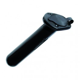 Porte canne ABS à encastrer noir - avec bouchon Porte canne ABS à encastrer noir - avec bouchon