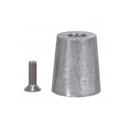 ANODE EMBOUT ARBRE D.40 CONIQUE A CLAVETTE