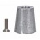ANODE EMBOUT ARBRE D.40 CONIQUE A CLAVETTE