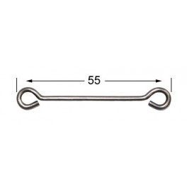 Lot attache tige bouclée INOX 55 mm par 50pcs - MOU7230-1 Lot attache tige bouclée INOX 55 mm par 50pcs - MOU7230-1