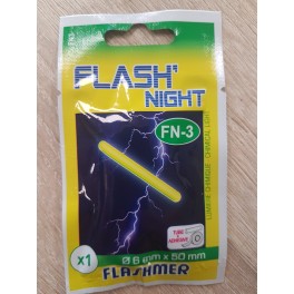 Batonnet lumieux pour scion de canne - FLASH' NIGHT - FN3 - 6.0 mm x 50 mm Batonnet lumieux pour scion de canne - FLASH' NIGHT - FN3 - 6.0 mm x 50 mm