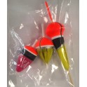 KIT LOT DE 3 FLOTTEURS TRUITE FENDUE