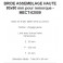 BRIDE ASSEMBLAGE HAUTE 80x60 mm pour remorque - MECT-02009