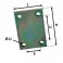 PLAQUETTE ASSEMBLAGE 4 TROUS 80x90 mm pour remorque - MECT-02029---ndd
