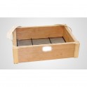 TRIEUR A CREVETTE BOIS GRAND MODELE - TIGES ACIER PEINT